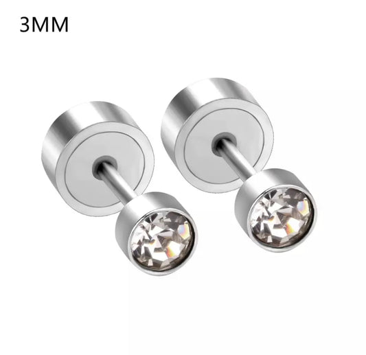 Tiny Shiny Studs - 3MM